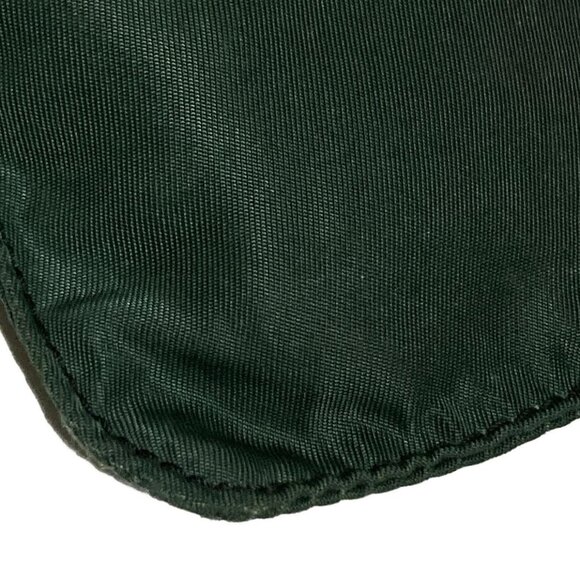 Auth PRADA - Dark Green Nylon Shoulder Bag - Picture 3 of 8
